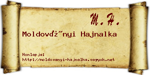 Moldoványi Hajnalka névjegykártya